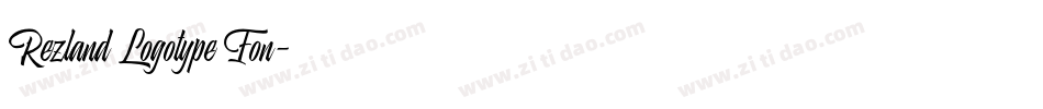 Rezland Logotype Fon字体转换
